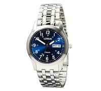 Lorus Orologio analogico al quarzo da uomo con bracciale in metallo, Nero - RXN77DX9