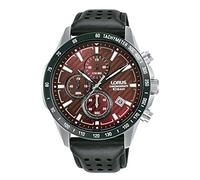 Lorus Orologio analogico al quarzo da uomo con cinturino in pelle, Nero - RM305JX9