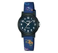 Lorus Orologio analogico al quarzo per bambini con cinturino in silicone, Blu/Nero - RRX45JX9