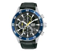 Lorus Orologio analogico da uomo al quarzo con cinturino in acciaio inossidabile RM331JX9, Nero
