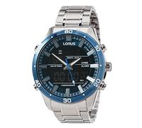 Lorus Orologio analogico da uomo al quarzo digitale con cinturino in metallo RW647AX9, blu, Bracciale