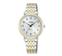 Lorus Orologio da donna. Movimento al quarzo a 3 aghi, resistenza all'acqua di 5 atm, bracciale in acciaio a forma rotonda - riflette il tuo stile con precisione e durata