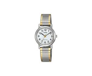 Lorus Orologio da polso da donna al quarzo casual bracciale e cassa in acciaio inox di colore grigio display analogico bianco - RRS79VX5