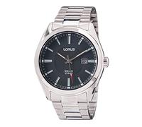 Lorus Orologio da uomo solare in acciaio inox con cinturino in metallo RX333AX9, multicolore, misura unica, Bracciale
