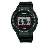 Lorus Orologio digitale al quarzo da uomo con cinturino in silicone, Grigio - R2313PX9
