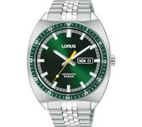 Lorus Quadrante sportivo automatico con giorno/data 100 m (43 mm) verde sunray/acciaio inossidabile RL443BX9