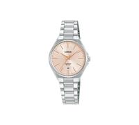 Lorus Orologio analogico al quarzo da donna con bracciale in acciaio inossidabile, Argento/Rosa - RJ269BX9