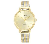 Lorus Watches - Orologio da donna a 3 lancette, cinturino in acciaio dorato