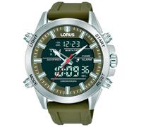 Lorus Watches Rw669ax9 45mm 10atm Quartz/analogical/digital Watch Verde Uomo