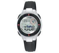 Lorus Women's Digital Watch with Day/Date, PU Strap R2339PX9