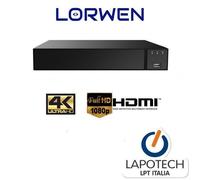 LORWEN NVR 16 CH CANALI LW-NVR4KS16C H265 HDMI VGA 4K 8 MPX PROFESSIONALE