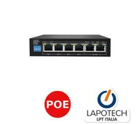 LORWEN SWITCH POE LW-AI106 4 6 PORTE IP CAMERA TELECAMERA VIDEOSORVEGLIANZA IPC