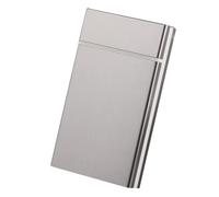 Lorxilar Portasigarette in Metallo Portasigarette Slim Portasigarette per 20 Sigarette da 100mmGrey,One Size