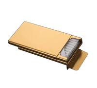 Lorxilar Portasigarette Slim Portasigarette in Metallo Leggero Extra Sottile Porta Sigarette per 18 Sigarette,One Size,Gold