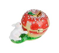 LORYEANM Scatola di gioielli smaltata a forma di frutta a forma di | Perfetto per conservare e mostrare tesori, ideale come regalo