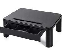 LORYERGO Supporto per Monitor con 3 Altezze Regolabili Carico Fino a 20KG per Monitor PC Laptop Stampante Monitor da Scrivania con Organizzatore Porta Oggetti - Plastica