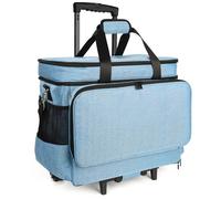 Lorzon Custodia per macchina da cucire con ruote, borsa per macchina da cucire arrotolabile, adatta per la maggior parte delle macchine