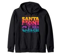 Los Angeles California Dreaming Shirts, Santa Monica Beach Felpa con Cappuccio