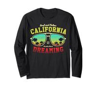 Los Angeles California Graphic Design Tee Shirt, Los Angeles Maglia a Manica