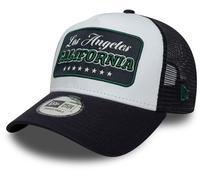 Los Angeles California New Era Location Patch Navy Trucker Cap