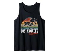 Los Angeles California USA Bandiera americana Palme Canotta