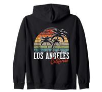 Los Angeles California USA Bandiera americana Palme Felpa con Cappuccio