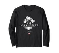Los Angeles California USA Bandiera americana Palme Maglia a Manica