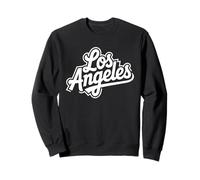 Los Angeles California USA Cool Vintage Cursive Tipografia Felpa
