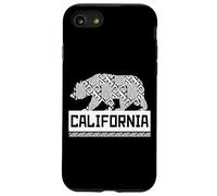 Los Angeles California Wild Bear Illustrazione Cool Graphic Custodia per iPhone SE (2020) / 7 / 8