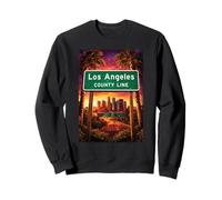 Los Angeles County Sign 110 Freeway LA City Skyline 323 213 Felpa