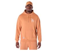 LOS ANGELES DODGERS New Era MLB Le - Felpa con Cappuccio, Colore: Beige Scuro