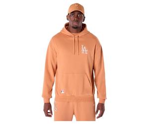 LOS ANGELES DODGERS New Era MLB Le - Felpa con Cappuccio, Colore: Beige Scuro