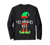 Los Angeles Elf Funny LA Ugly Christmas Maglioni Uomo Donna Maglia a Manica