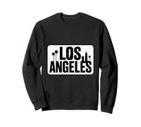 Los Angeles - Grafica minimalista con palme Felpa