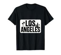 Los Angeles - Grafica minimalista con palme Maglietta