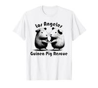 Los Angeles Guinea Pig Rescue LAGRP 2 maialini schizzo porcellino d'India Maglietta