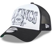 Los Angeles Kings New Era 9Forty A-Frame Cappello Trucker Distressed