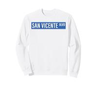 Los Angeles LA Segnaletica Stradale San Vicente Blvd Felpa