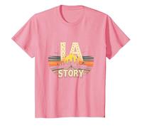 Los Angeles, la, Storia, Orizzonte Stellato, Paesaggio Urbano Maglietta, Bambini, Rosa, 2 Anni