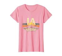 Los Angeles, la, Storia, Orizzonte Stellato, Paesaggio Urbano Maglietta, Donna, Rosa, 3XL