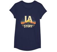 Los Angeles, la, Storia, Orizzonte Stellato, Paesaggio Urbano Maglietta, Ragazze, Navy, M