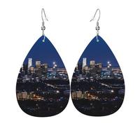 (Los Angeles Skyline) Orecchini Da Donna Leggera Pendenti Stampato Orecchini Per Feste Carnevale