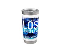 Los Angeles Sunset Boulevard Santa Monica Bicchiere termico in acciaio inox doppia parete