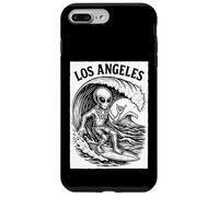 Los Angeles Surfing Divertente Alien Surfer UFO Beach Surf Custodia per iPhone 7 Plus/8 Plus