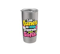 Los Lunes non están preparados para Sofía humor frase Bicchiere termico in acciaio inox doppia parete