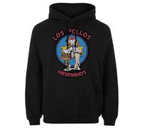 Los Pollo Hermanos Felpa con Cappuccio Nera Tasche Idea Regalo Maglia Divertente Collezione Personaggi Serie TV Bad Heisenberg Breaking