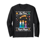 Los Tres Reyes Magos Natale Latina Três Reyes Maglia a Manica