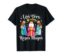 Los Tres Reyes Magos Saggi Tre Re Felice Giorno dell'Epifania Maglietta