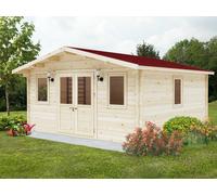 Casetta in legno non trattato LAVINIA cm. 500x500 con Pavimento costruzione tipo