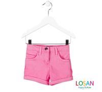 Losan - Shorts Junior Elastici Bimba Vari Colori - Rosa / 5A